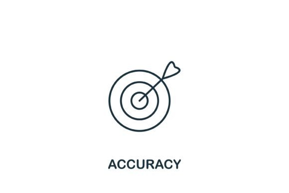Accuracy Icon: A Clean Graphic for Modern Web Design