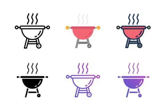 BBQ Grill Icon - A Versatile Graphic for Content Publishing