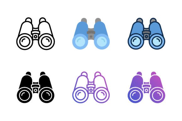 Binocular Icon: A Versatile Graphic Asset for Branding and Marketing