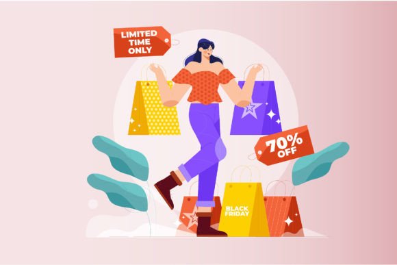 Black Friday Vector Illustration Review