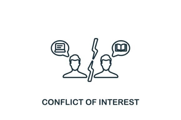 Conflict of Interest Icon for Small Business Branding