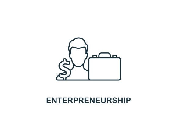 Enterpreneursship Icon: A Modern Graphic for Content Publishing