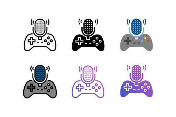 Gaming Podcast Icon Graphics for Digital Sellers