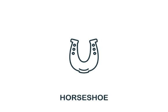 Horseshoe Icon: A Versatile Graphic for Web and Editorial Design