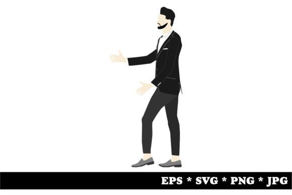 Male in Flat Design Style – A Versatile Graphic Asset for Branding