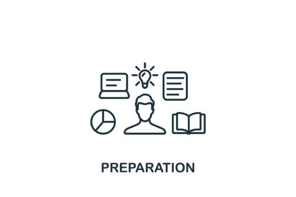 Preparation Icon for Small Business Branding and Graphics