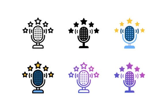 Rating Podcast Icon for Local Business Graphics