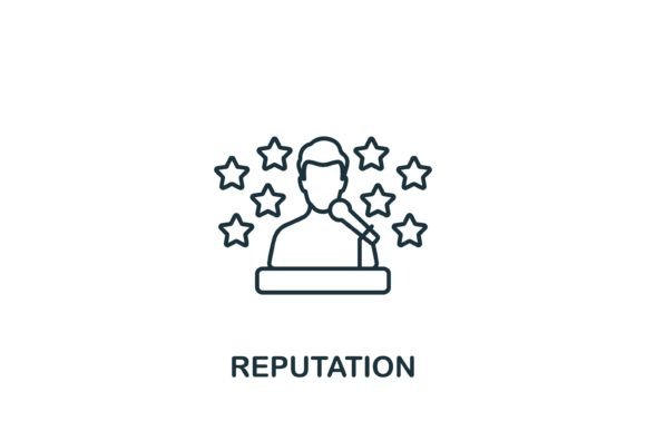 Reputation Icon: A Versatile Graphic for Modern Design Projects