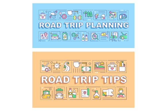 Road Trip Tips Graphic Templates for Blog and Web Use
