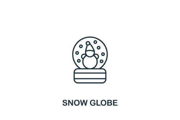 Snow Globe Icon – A Versatile Graphic for Digital Sellers