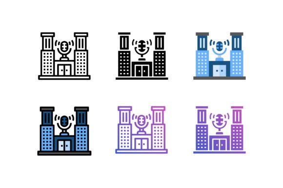 Studio Office Podcast Icon Graphics for Handmade Creations