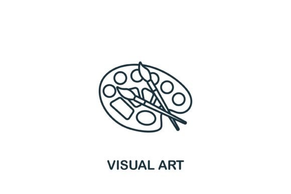 Visual Art Icon for Crafting and Graphics