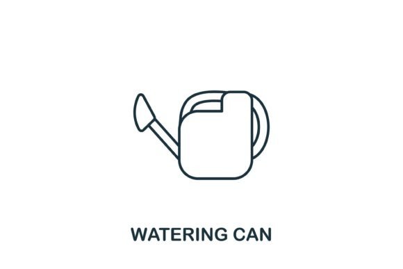Watering Can Icon for Graphic Design Projects